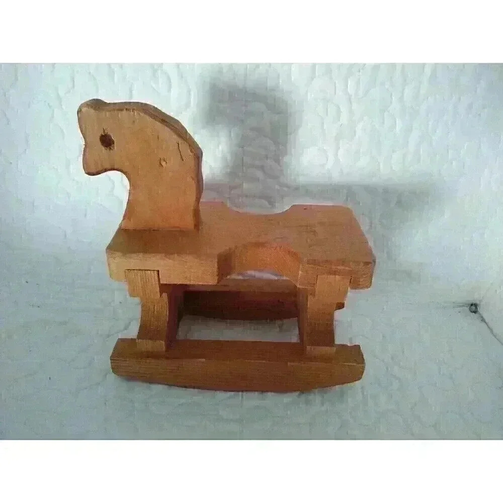 Vintage Small Wooden Rocking Horse Doll Rocking Horse or Decoration